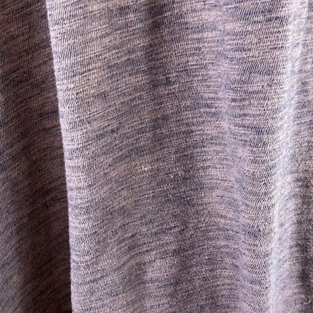 Free People Beach 2-Tone Purple‎ Heather Cowl Neck Slouchy Top One Size